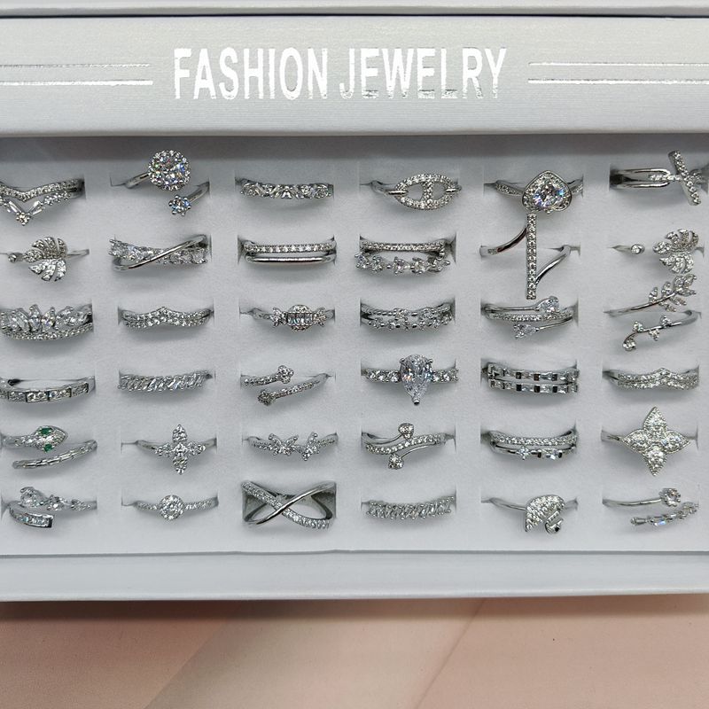 Women's Durable Diamond Pen Rhinestone Color Rings