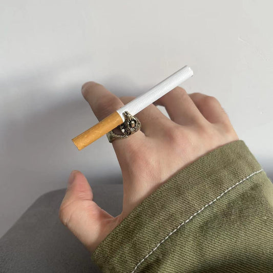 Creative Cigarette Holder Metal Smoking Clip Rings