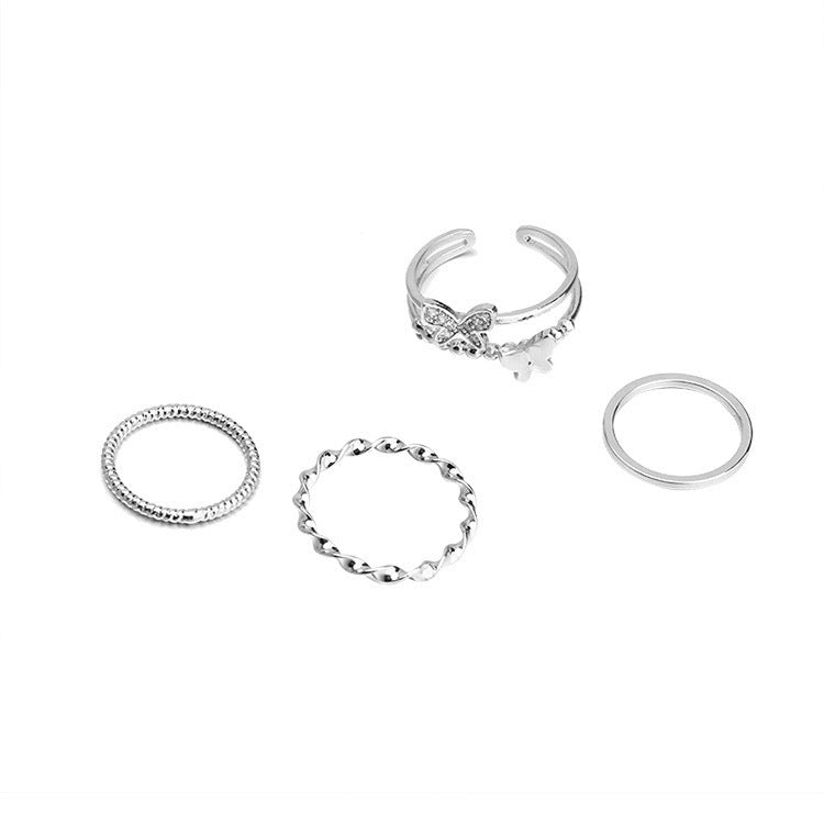 Combination Female Cold Style Opening Adjustable Index Finger Rings
