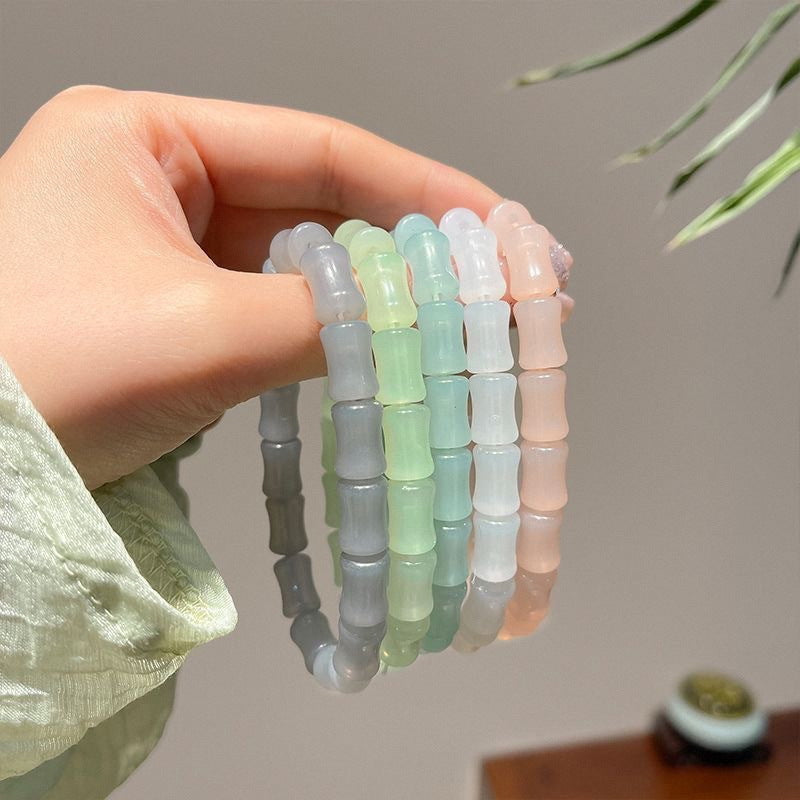 Women's Transparent Bamboo Hand Toy Beads Decompression Bracelets