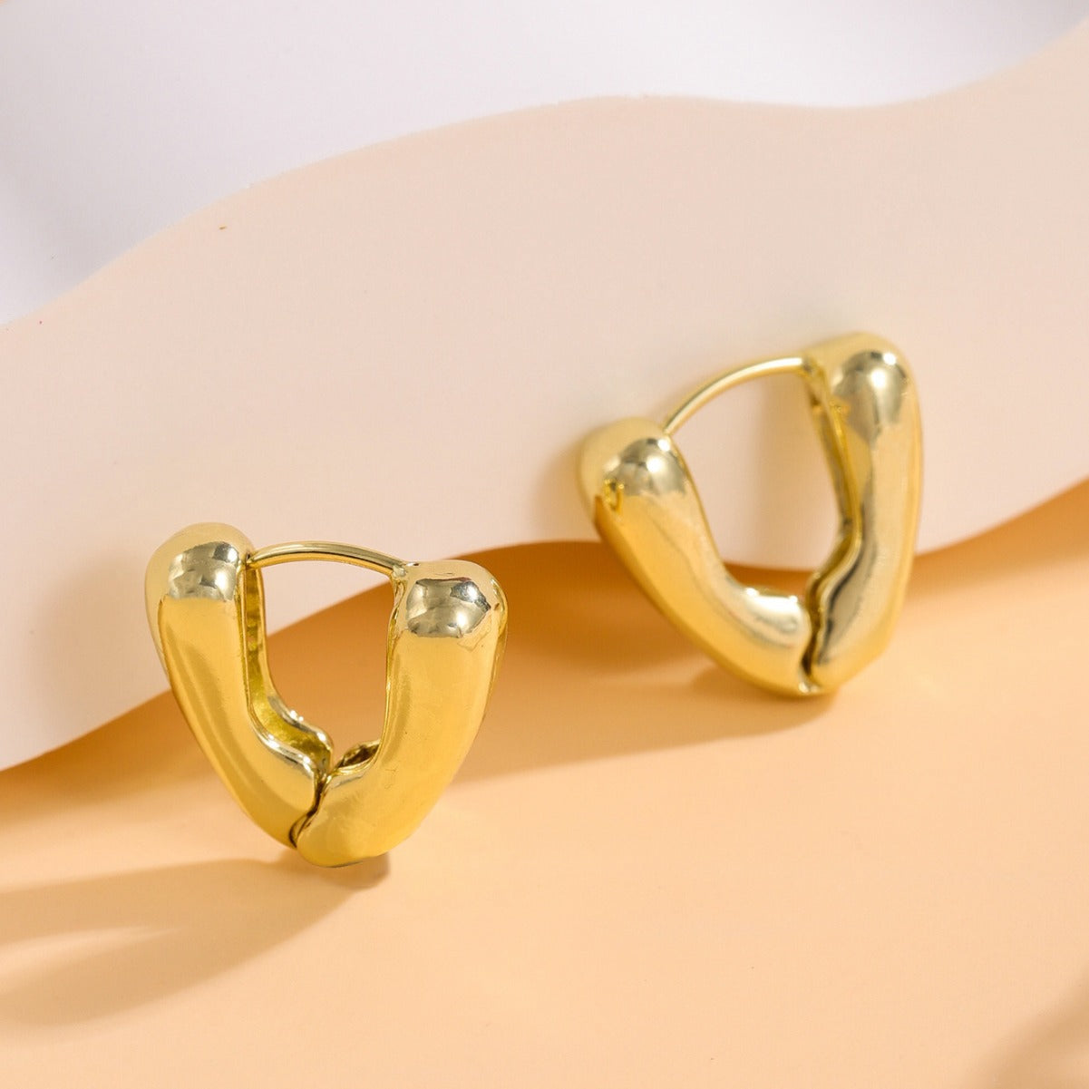 Metal Geometry Ear Clip Female Style Earrings