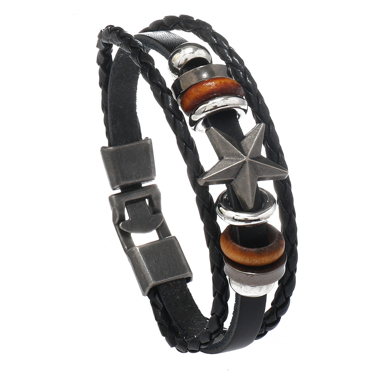 Punk Jewelry Cattle Leather Vintage Pair Bracelets