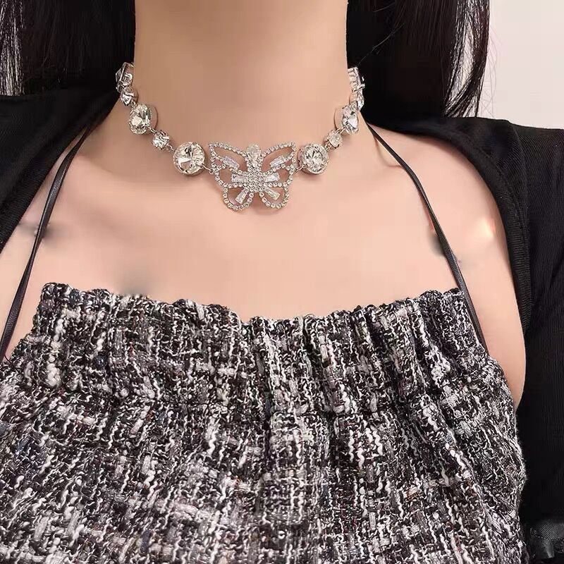 Women's Drop Tassel Pearl Double Layer Temperament Clavicle Chain Necklaces