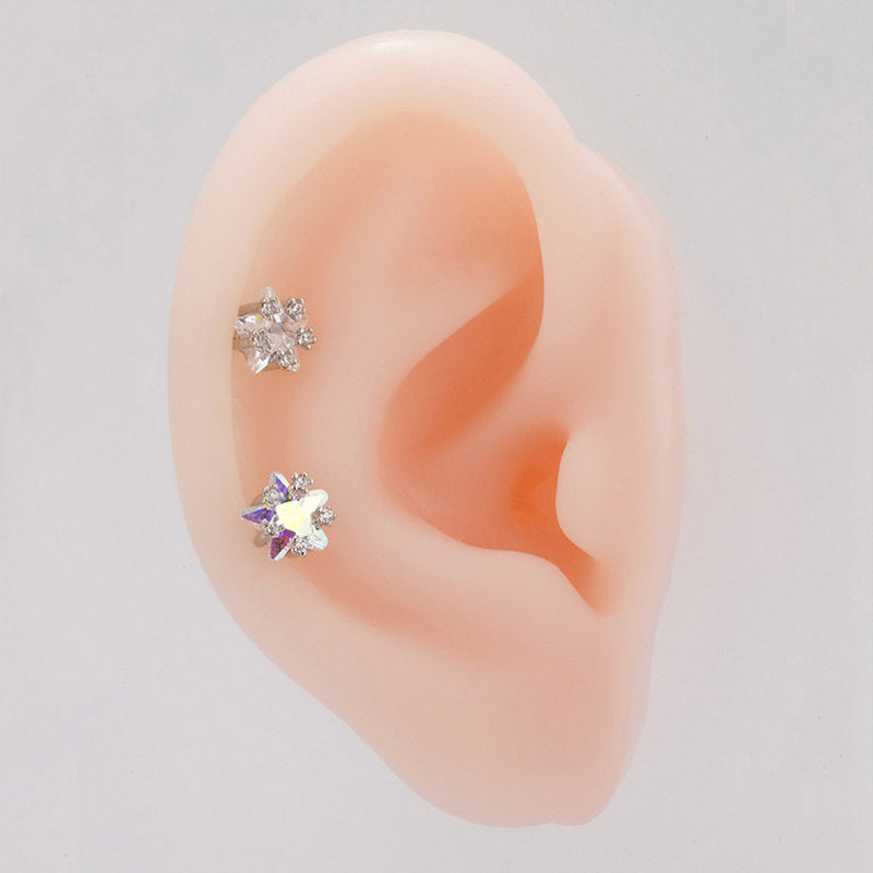 Star Ear Female Niche Temperament Five-pointed Earrings