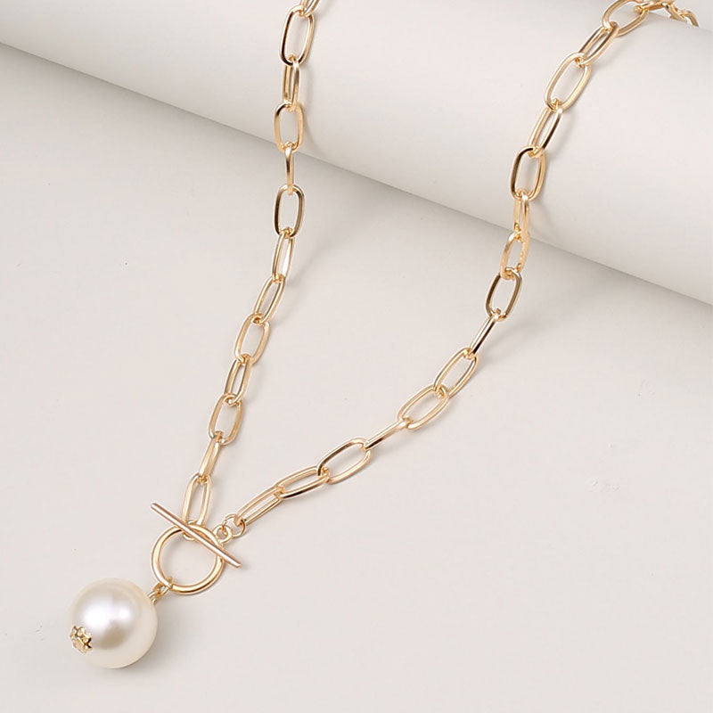 Women's Imitation Pearl Buckle For Light Luxury Minority Temperament Necklaces