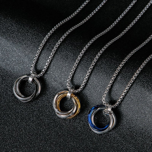 Women's & Men's Niche Design High-grade Sweater Chain Titanium Necklaces