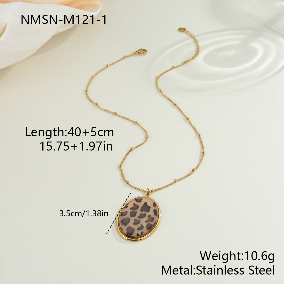 Stainless Steel Style Leopard Print Hot Necklaces