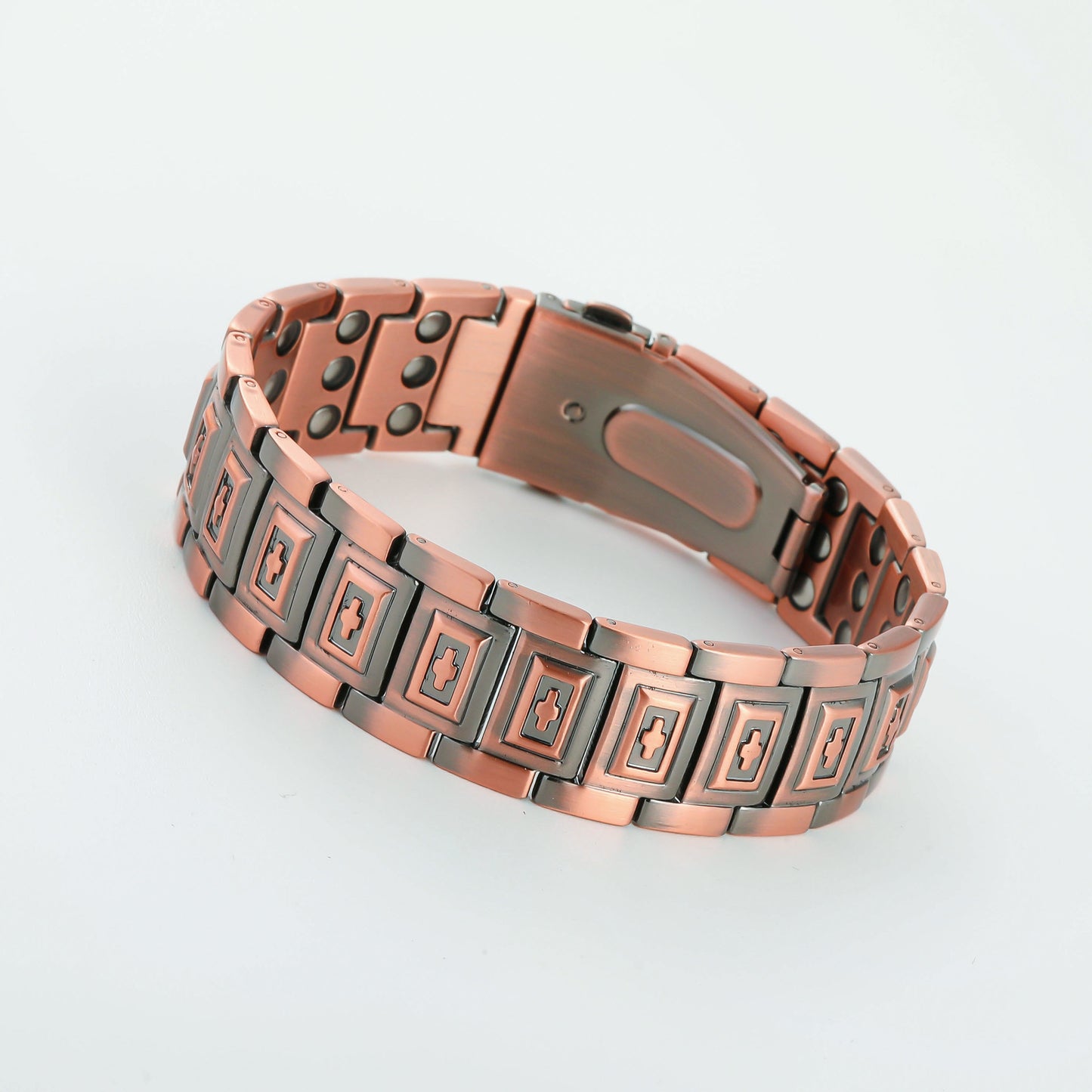 Pattern Watchband Buckle Three Rows Magnet Retro Bracelets