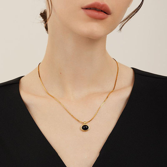 Titanium Steel Light Luxury Minority Design Clavicle Necklaces