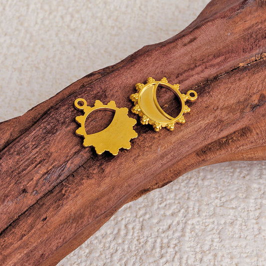 Stainless Steel Temperament Irregular Sun Personality Pendants