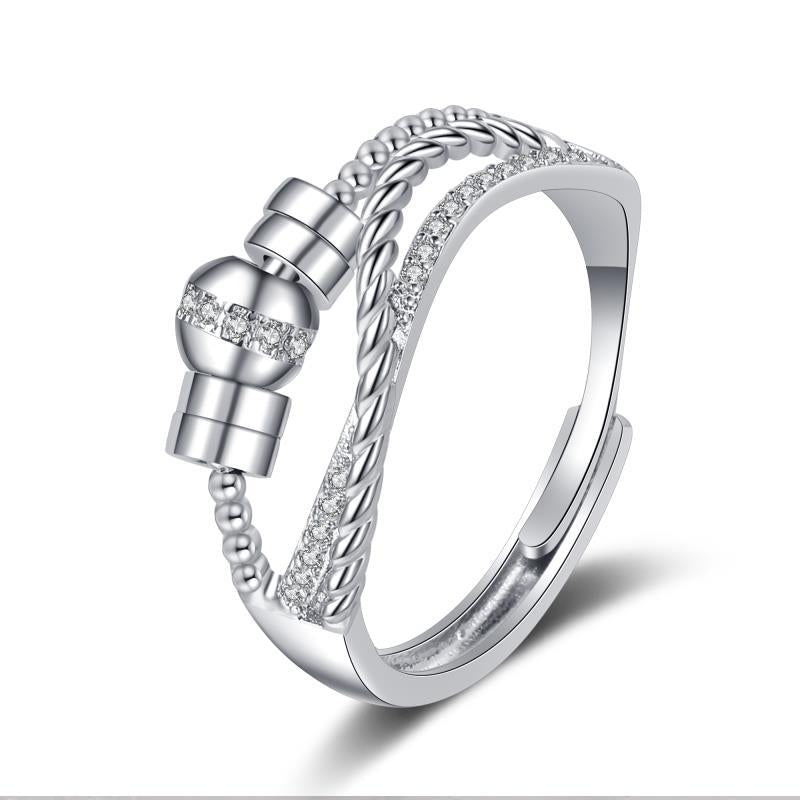 Anxiety Temperament Smart Female Light Luxury Rings