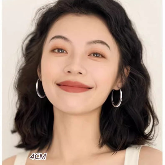 Women's Simple High-grade Big Circle Ear Exaggerating Rings
