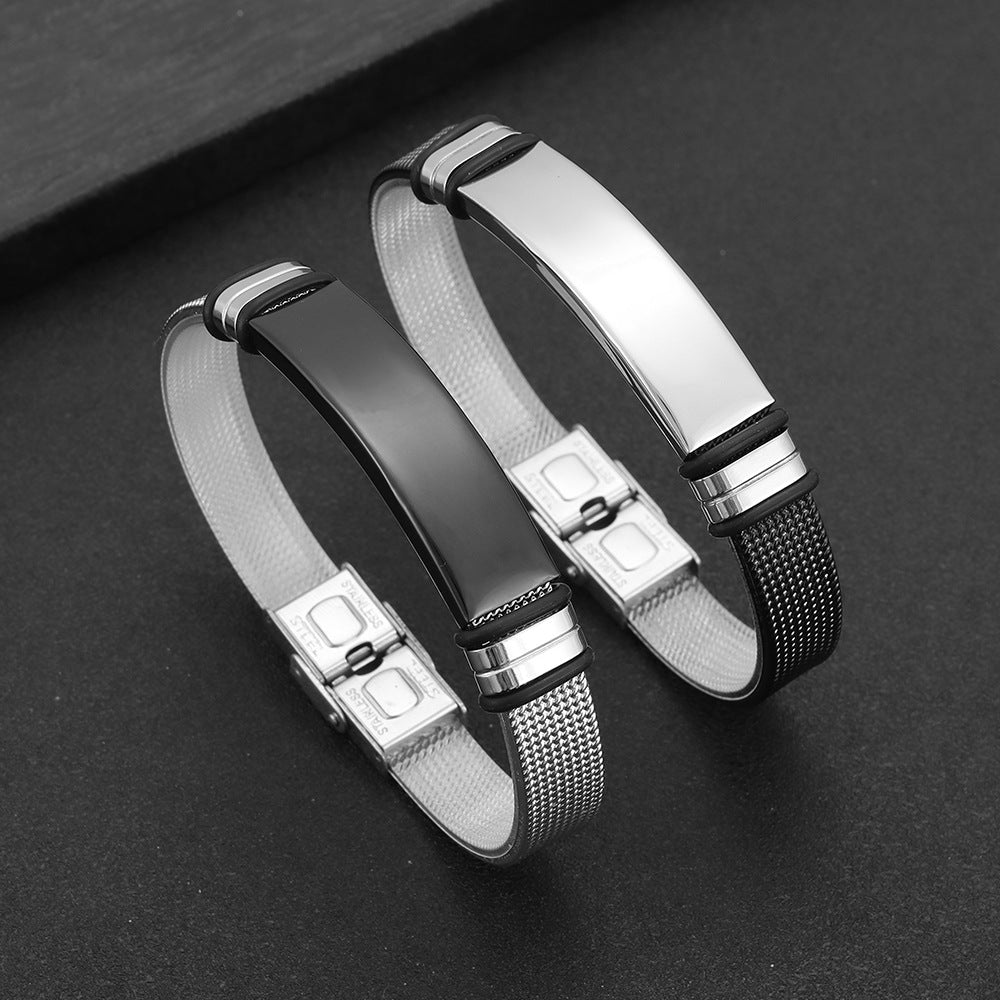 Men's Titanium Steel Popular Simplicity Can Be Bracelets