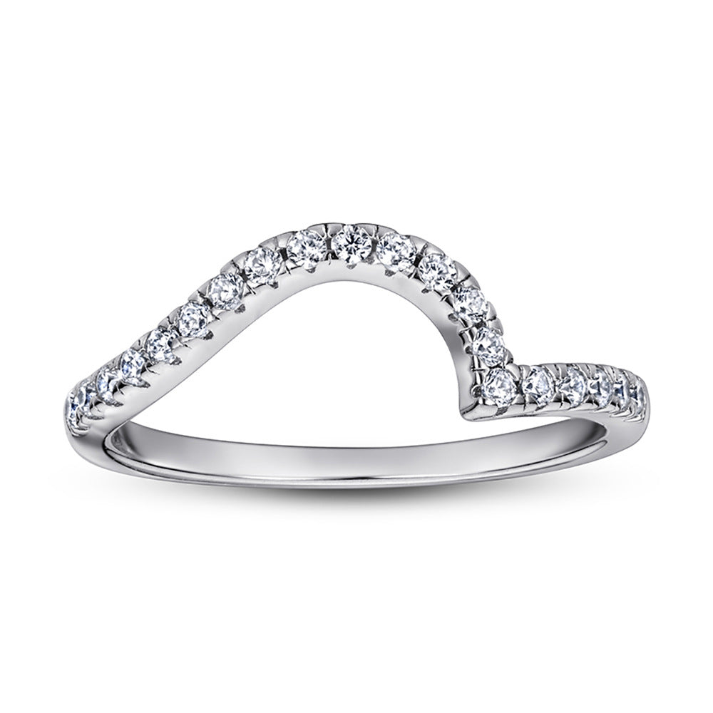 Sterling Sier Full Diamond Twist Arm Rings