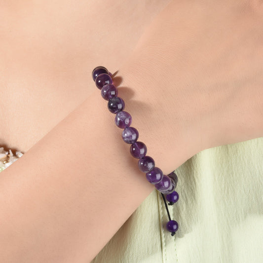 Ornament Hand-woven Amethyst Woven Geometric Agate Bracelets