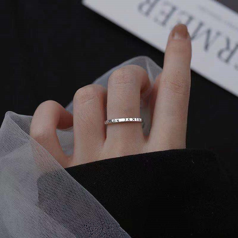 Women's Korean Greek Design Simple Cold Style Open Ring