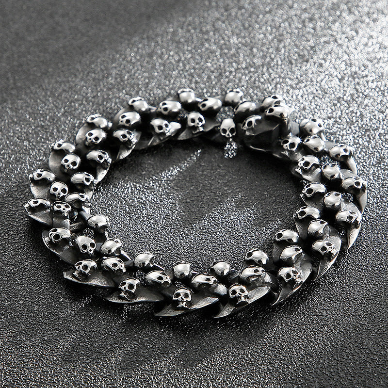 Men's Distressed Simple Fashion Personality Trendy Titanium Bracelets