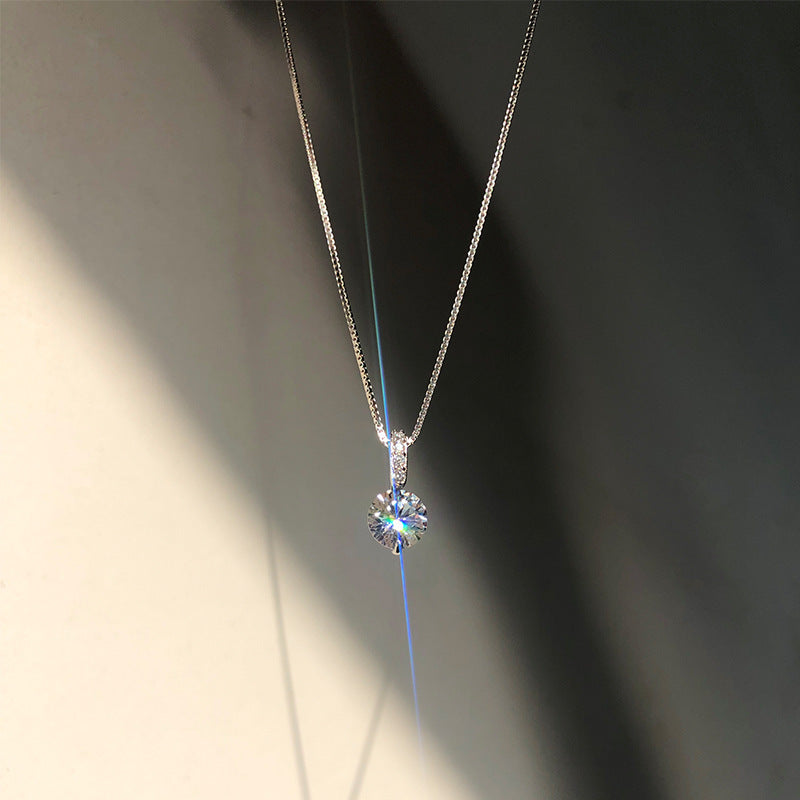 Design Light Luxury Thin Glittering Box Necklaces