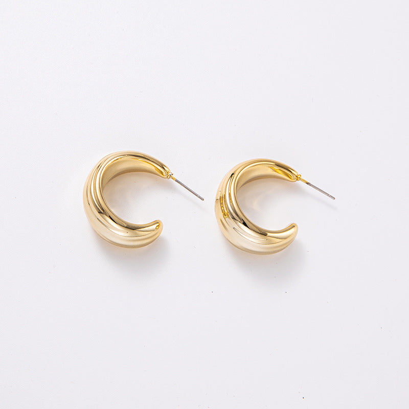 Shaped Electroplated Simple Acrylic Personalized Ear Earrings