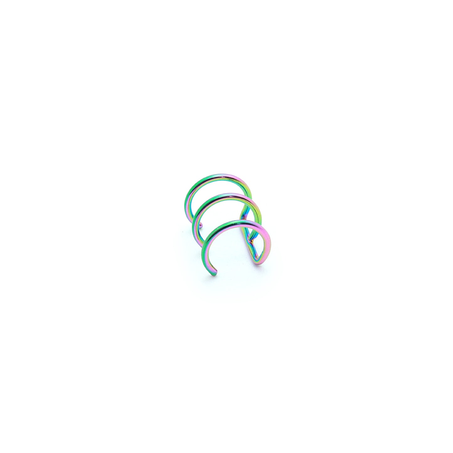 Stainless Steel Three-ring Bone Human Body Piercing Ear Clip