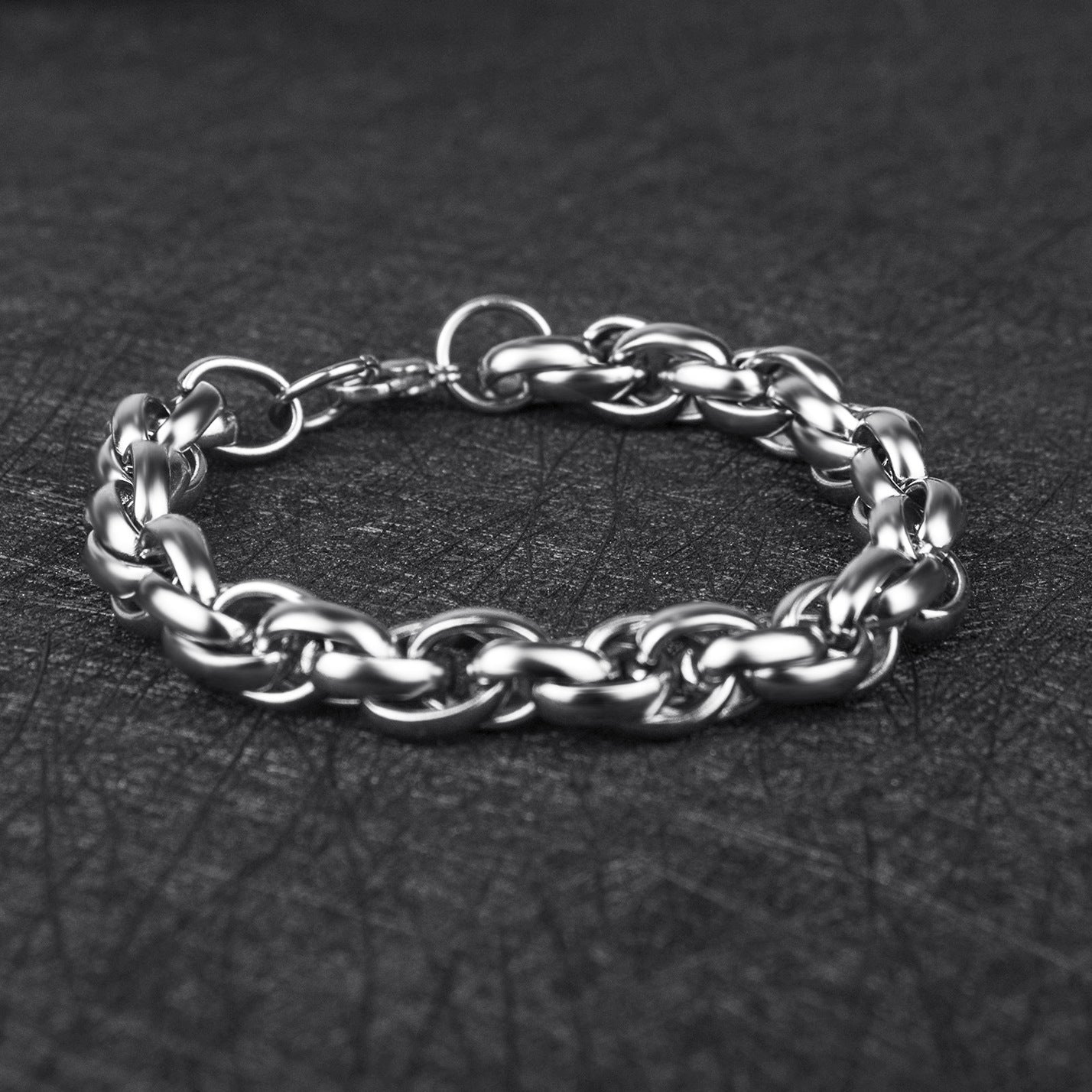 Steel Thick Domineering Casting Pure Stainless Bracelets