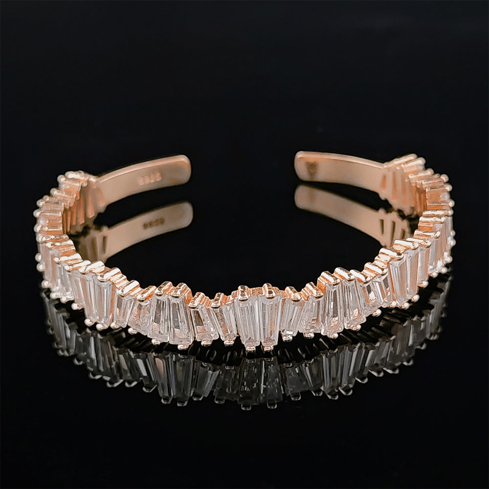 Irregular Opening Adjustable Personality Light Luxury Design Bracelet