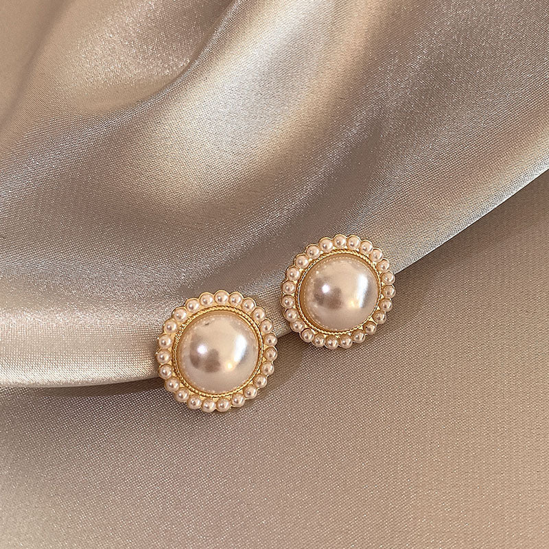 Pearl For Light Luxury Temperament High-grade Earrings