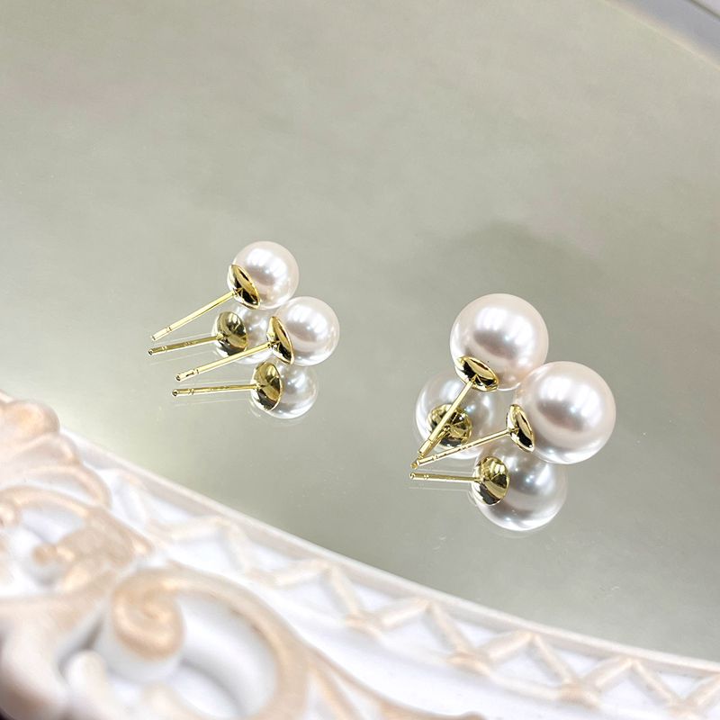 Luxury High-grade Pearl Female Retro French Earrings