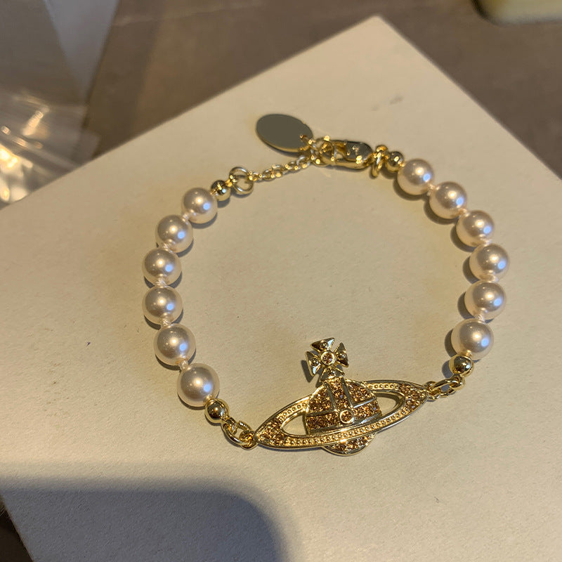 Mother Of The West Classic Saturn Pearl Necklaces