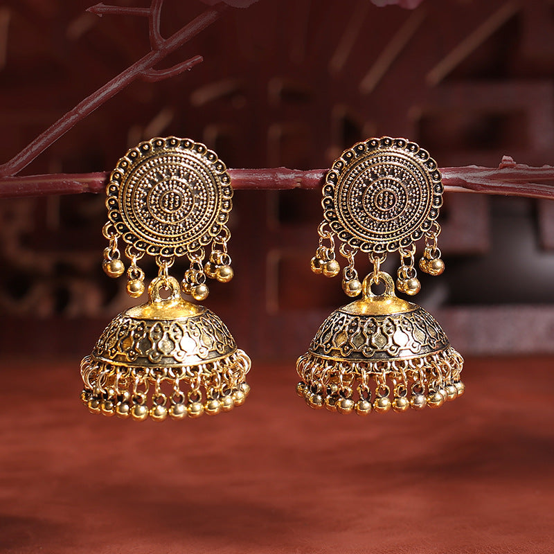 Indian Palace Style Niche Design Alloy Jewelry Earrings