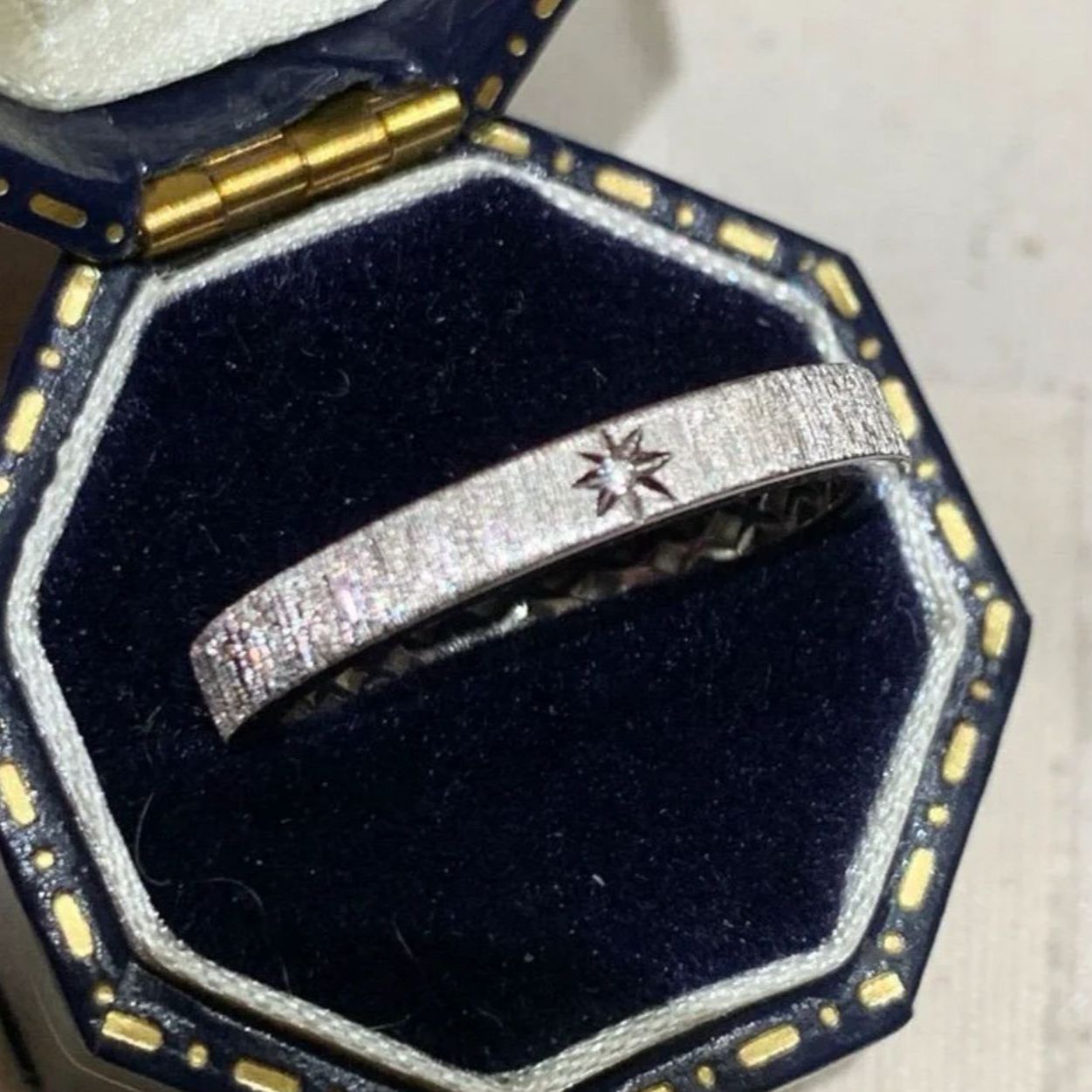Minority Small Square-cut In Vintage Retro Ring