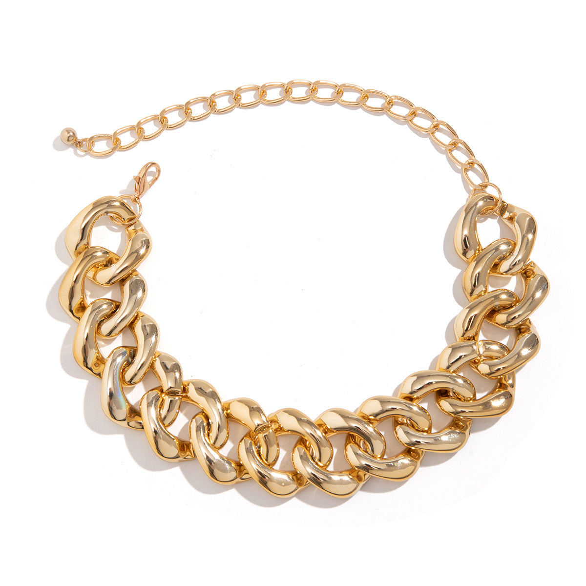 Women's Ornament Simple Personality Metal Chain Exaggerated Frosted Necklaces