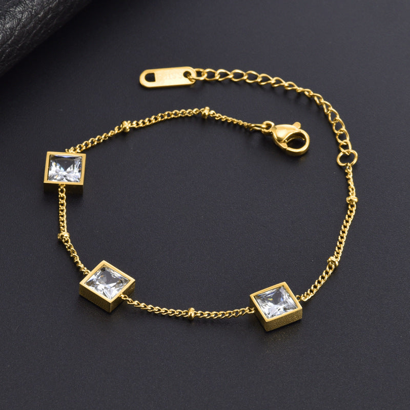 Titanium Steel Twin Female Special Interest Bracelets