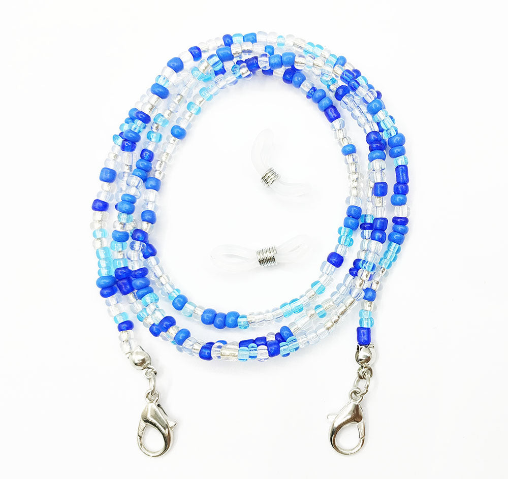 Mask Lanyard Glass Beads Eyeglasses Chain Necklaces