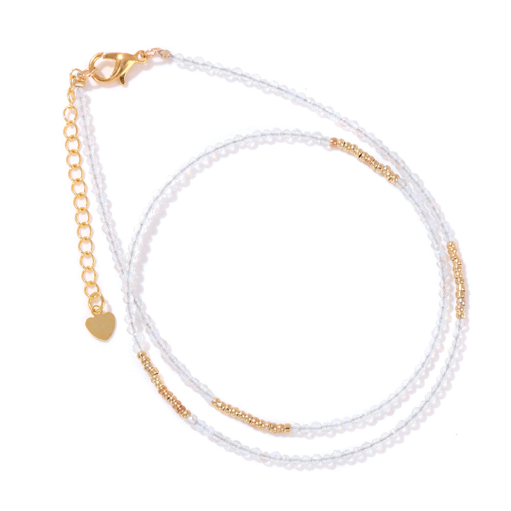Stone Beading Clavicle Chain Female Niche Necklaces