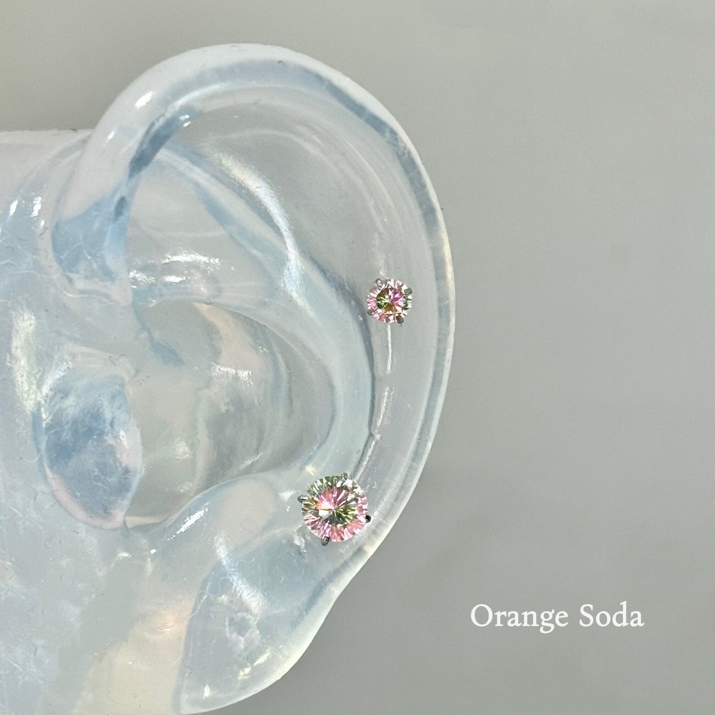Women's Spring Letter Titanium Alloy Internal Spiral Ear Bone Delicate Eardrops Stud Earrings