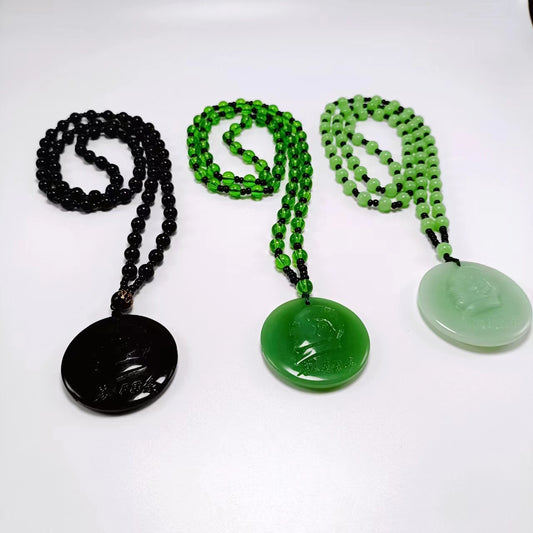 Green Chairman Mao For People Sweater Pendants