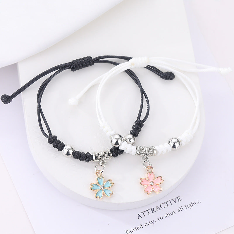 Women's & Men's Handmade Female Two Girlfriends Friendship Korean Bracelets