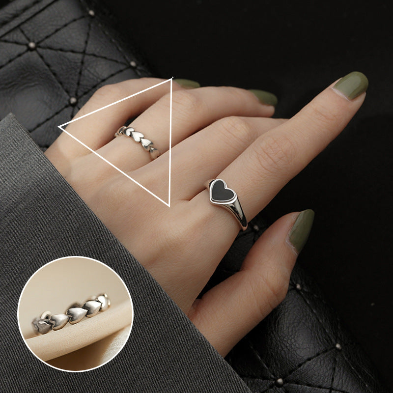 Women's Retro Personalized Creative Street Open Index Rings