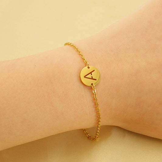 Titanium Steel Letter Female Fashion Personality Bracelets