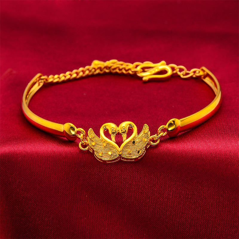 Women's Gold Craft Hollow Goose For Alluvial Pendants