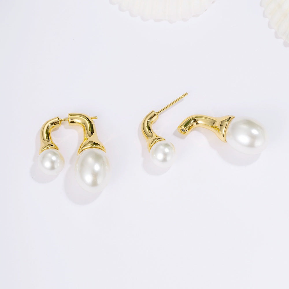 Korean Style Zircon Wheat Ear Clip Earrings