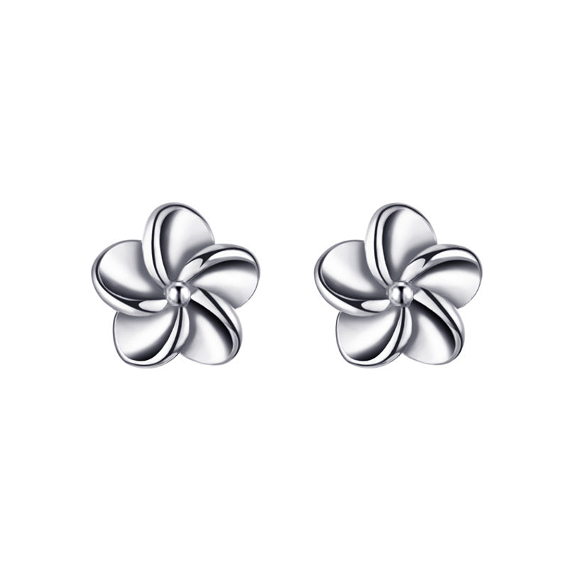 Flower Trendy Minimalist Design Small Short Earrings