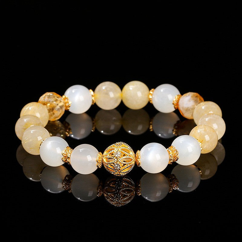 Jewelry Natural Crystal Jade Chinese Tassel Bracelets