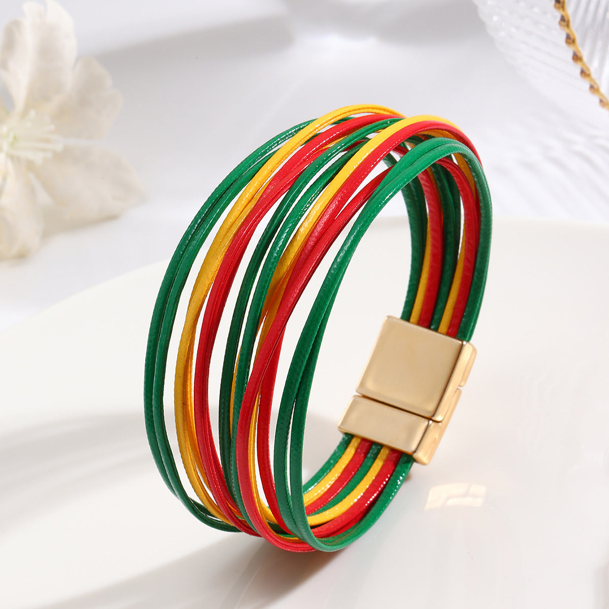 Women's Versatile Bohemian Wristband Leather Fashion Bracelets