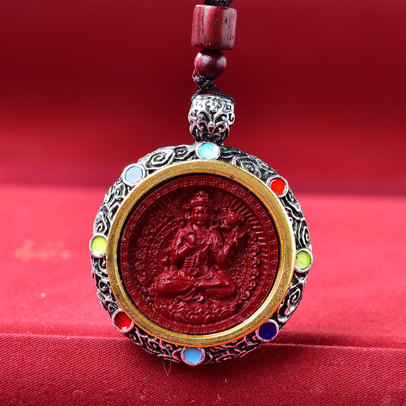 Buddha Statue Cinnabar Niche For Of The Zodiac Guardian Pendants