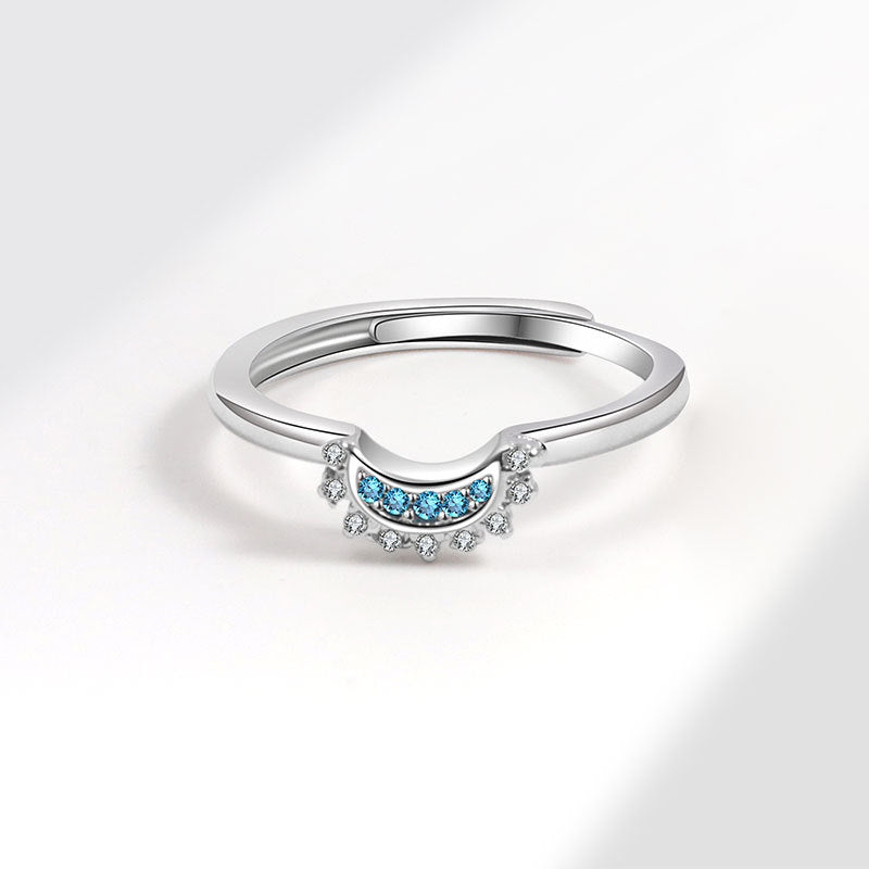 Sun Moon Stackable Celestial Couple Friendship Rings