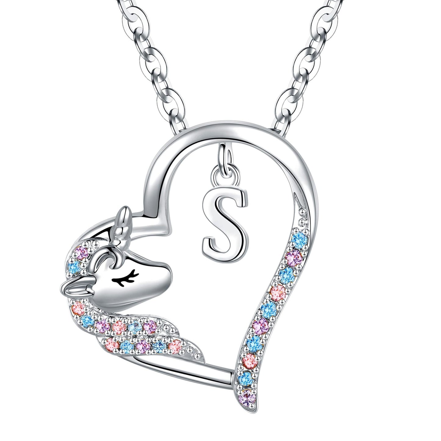 Heart Female Versatile Personality Letter Collarbone Necklaces