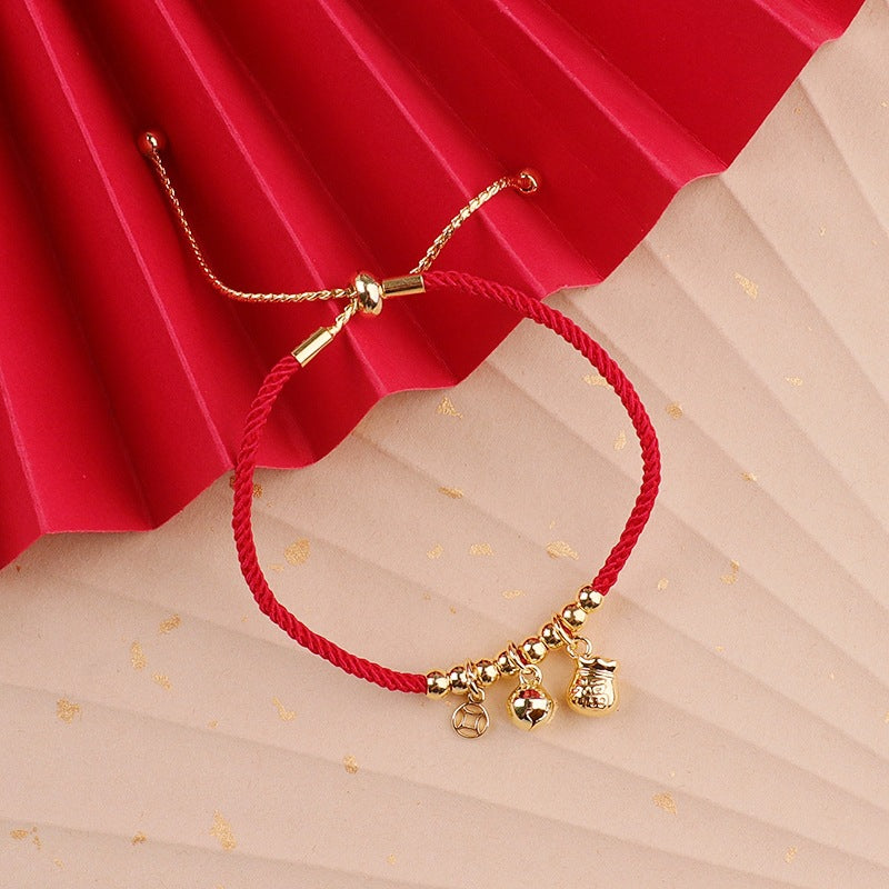 Dragon Life Red Rope Female Hand Bracelets