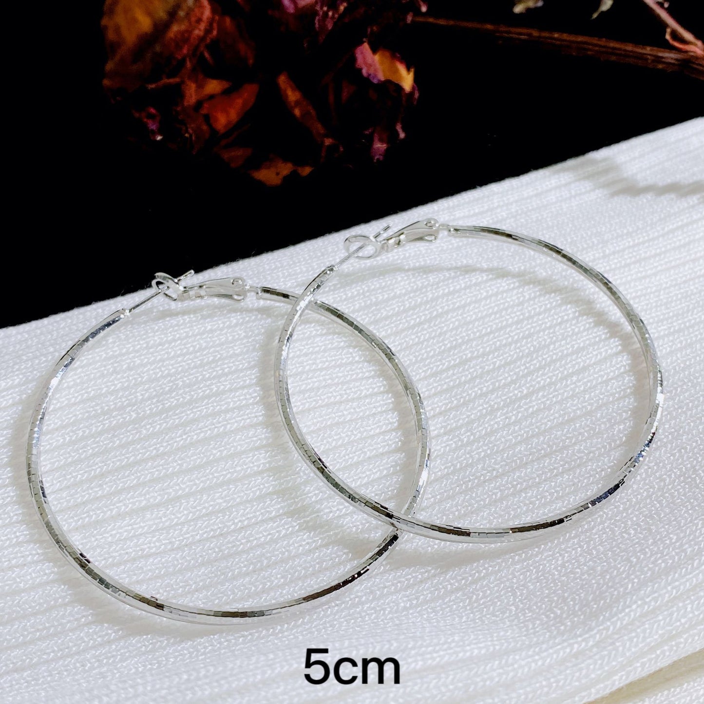 Retro Style Exaggerated Personalized Big Circle Female Earrings